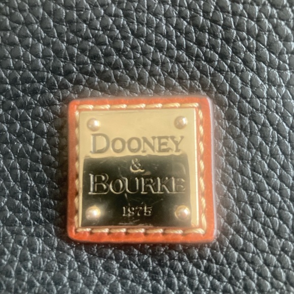 Dooney & Bourke Black and Brown Crossbody Bag. Small nick on back - Picture 2 of 5